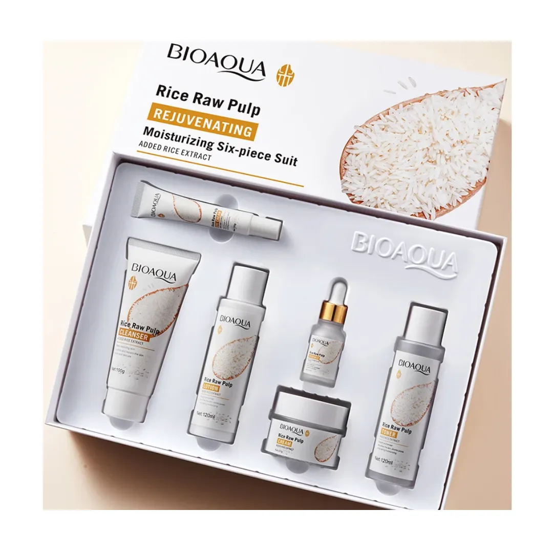  Kit De Lujo Facial Linea De Arroz Aclarante Bioaqua